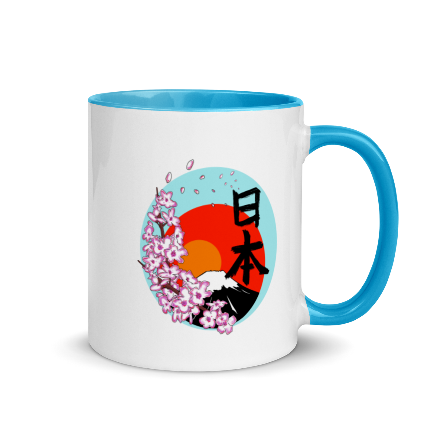 Mt Fuji Mug with Color Inside