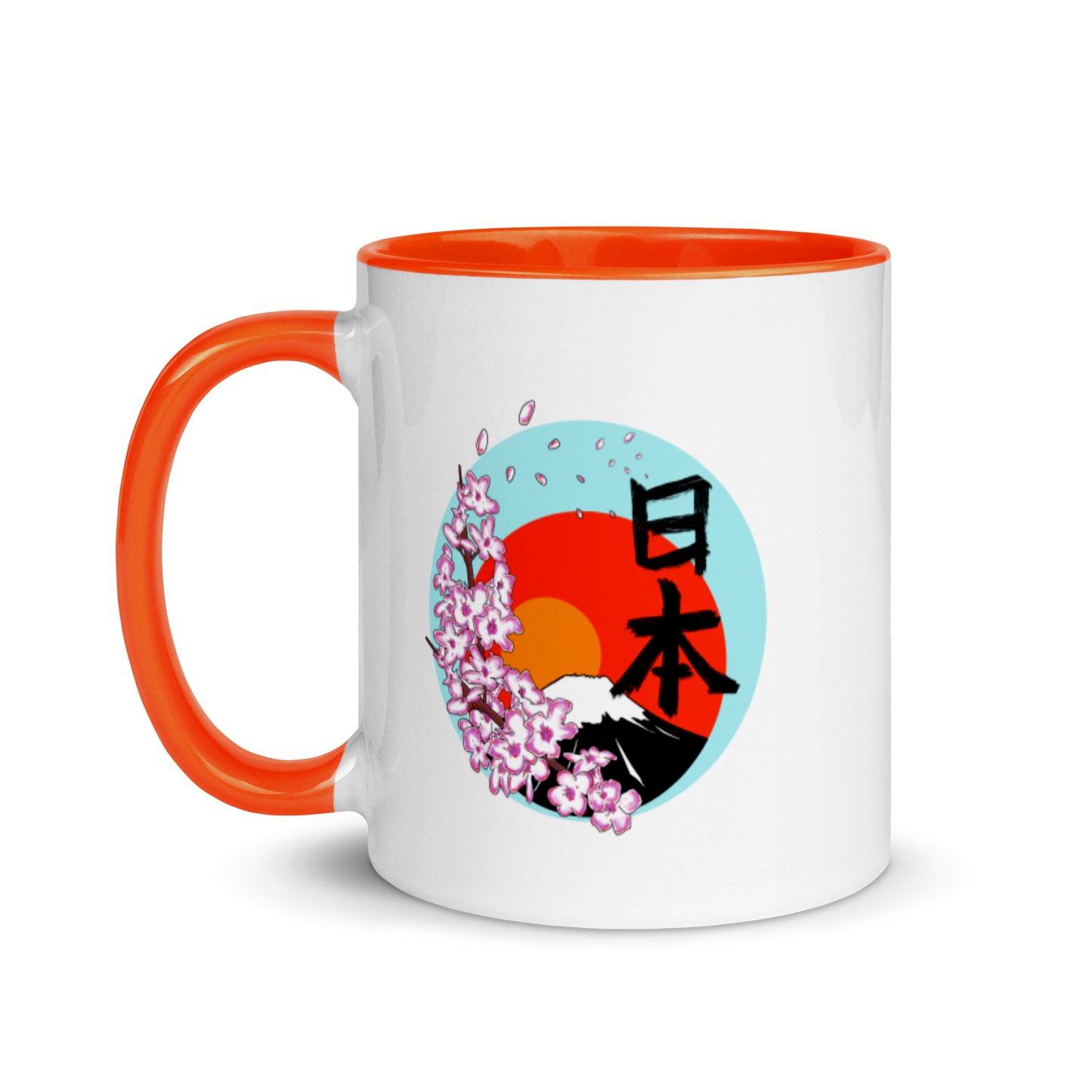 Mt Fuji Mug with Color Inside
