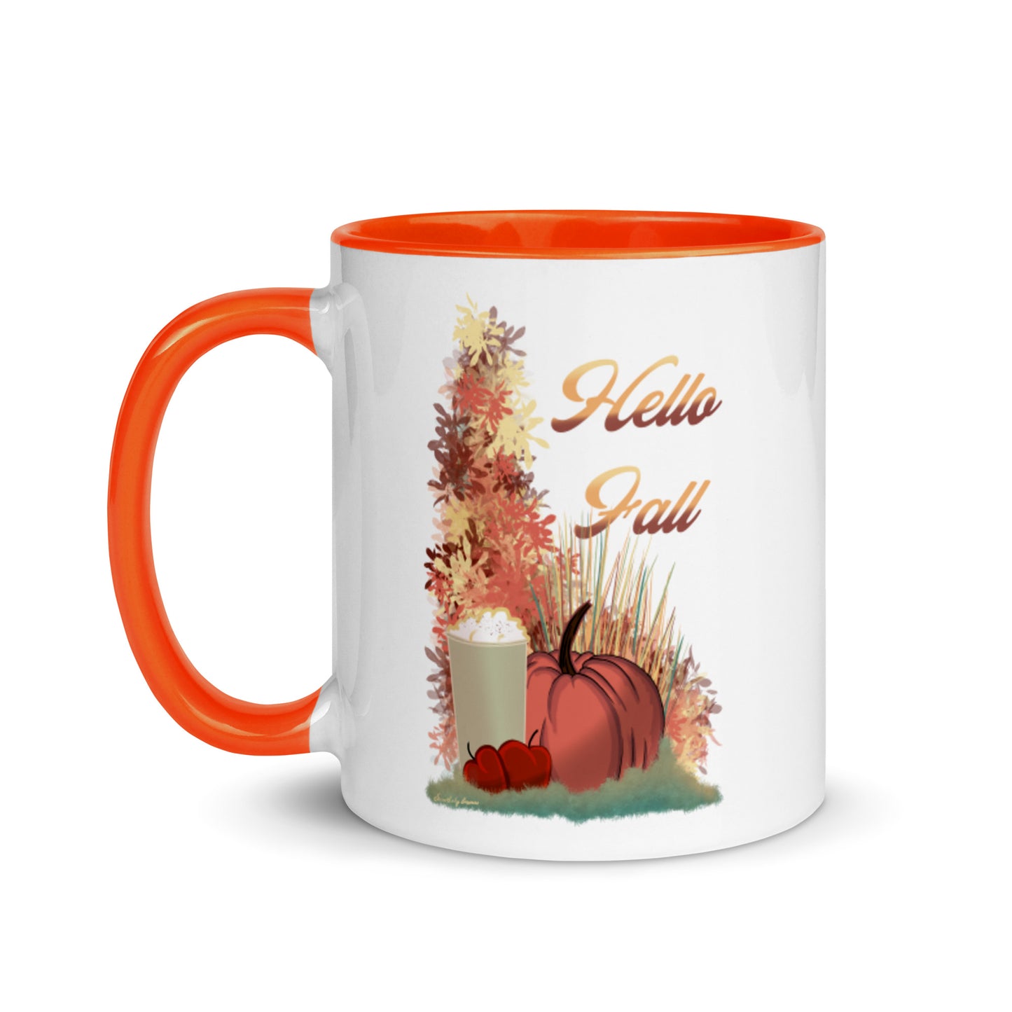 Hello fall Mug with Color Inside