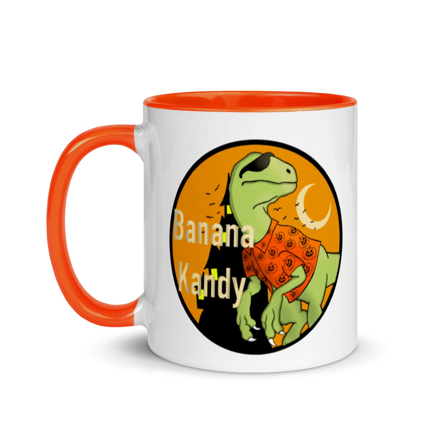 Fall Dino w/shades Mug with Color Inside
