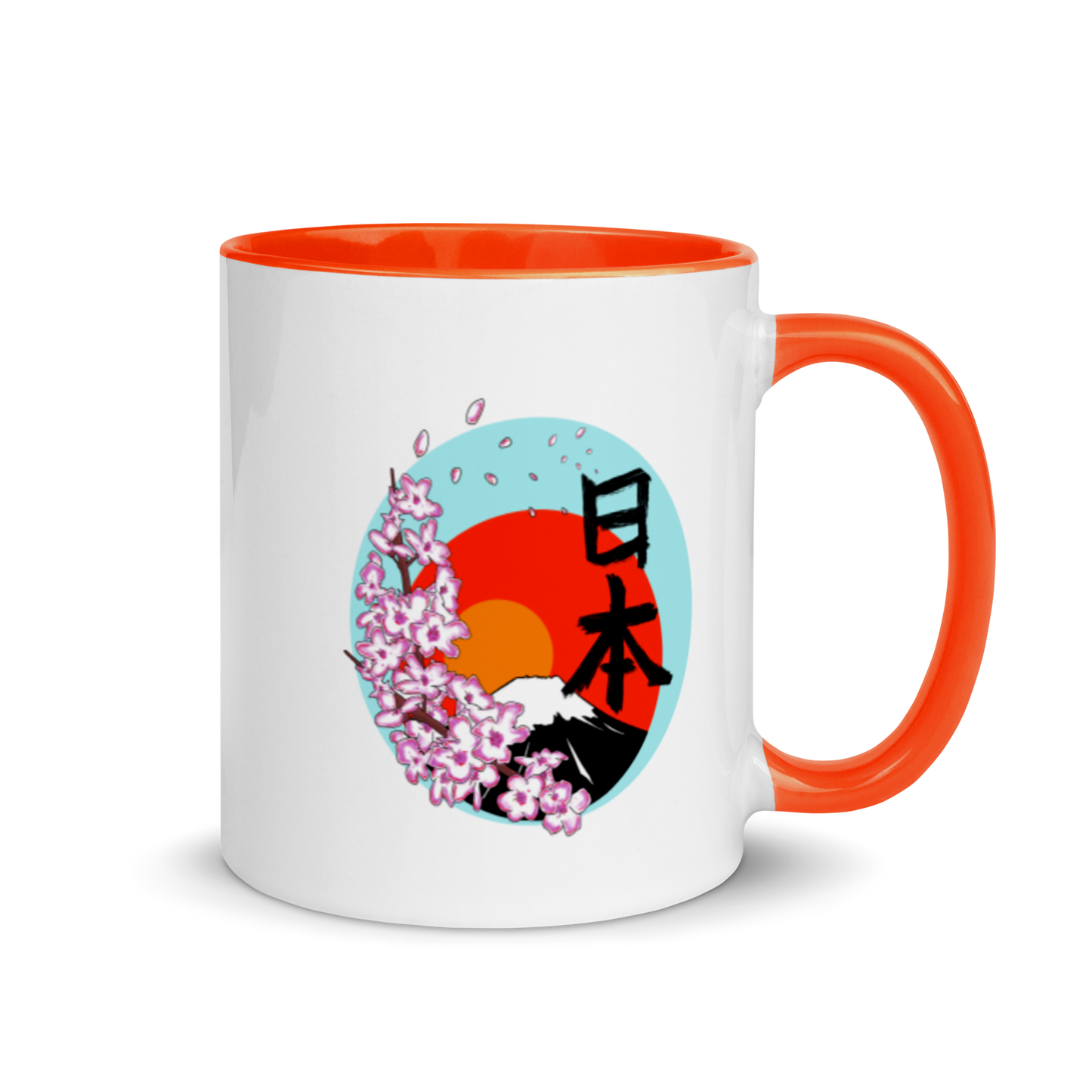 Mt Fuji Mug with Color Inside