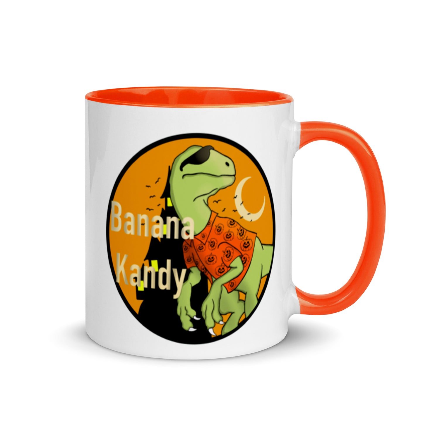 Fall Dino w/shades Mug with Color Inside