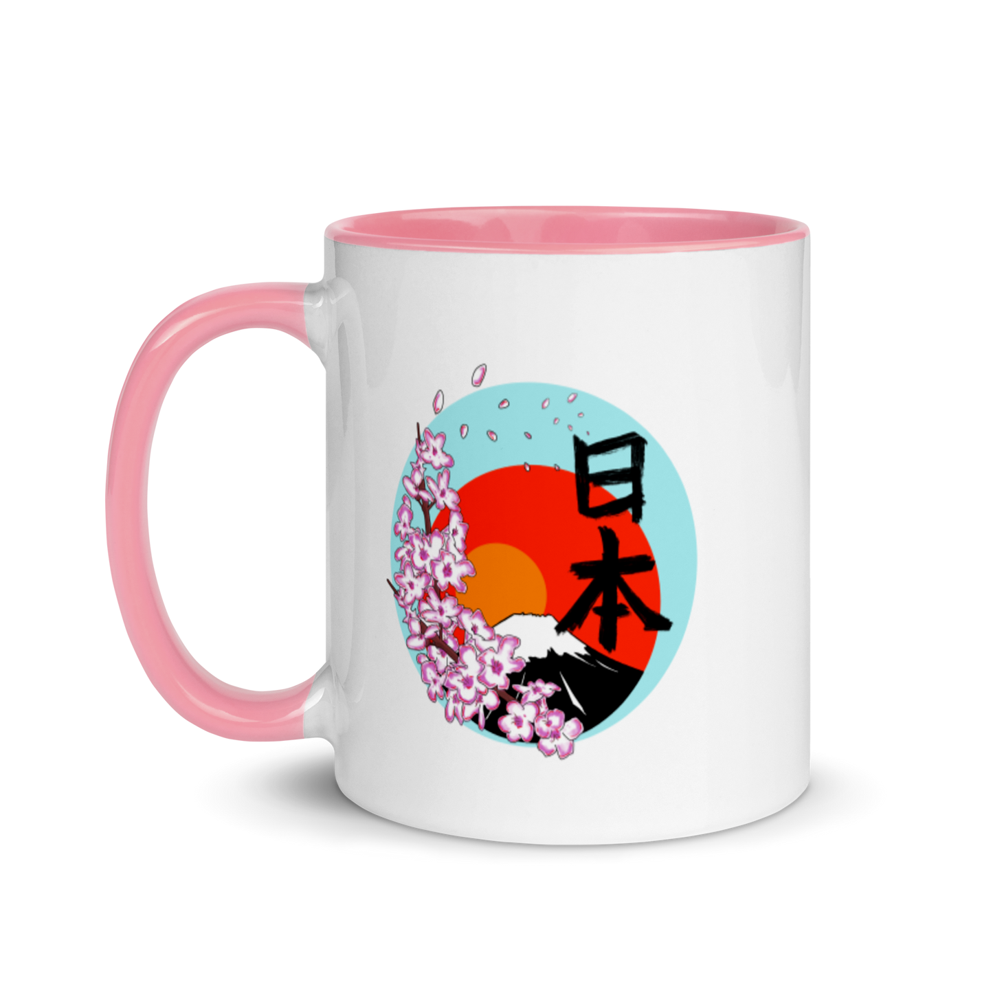 Mt Fuji Mug with Color Inside
