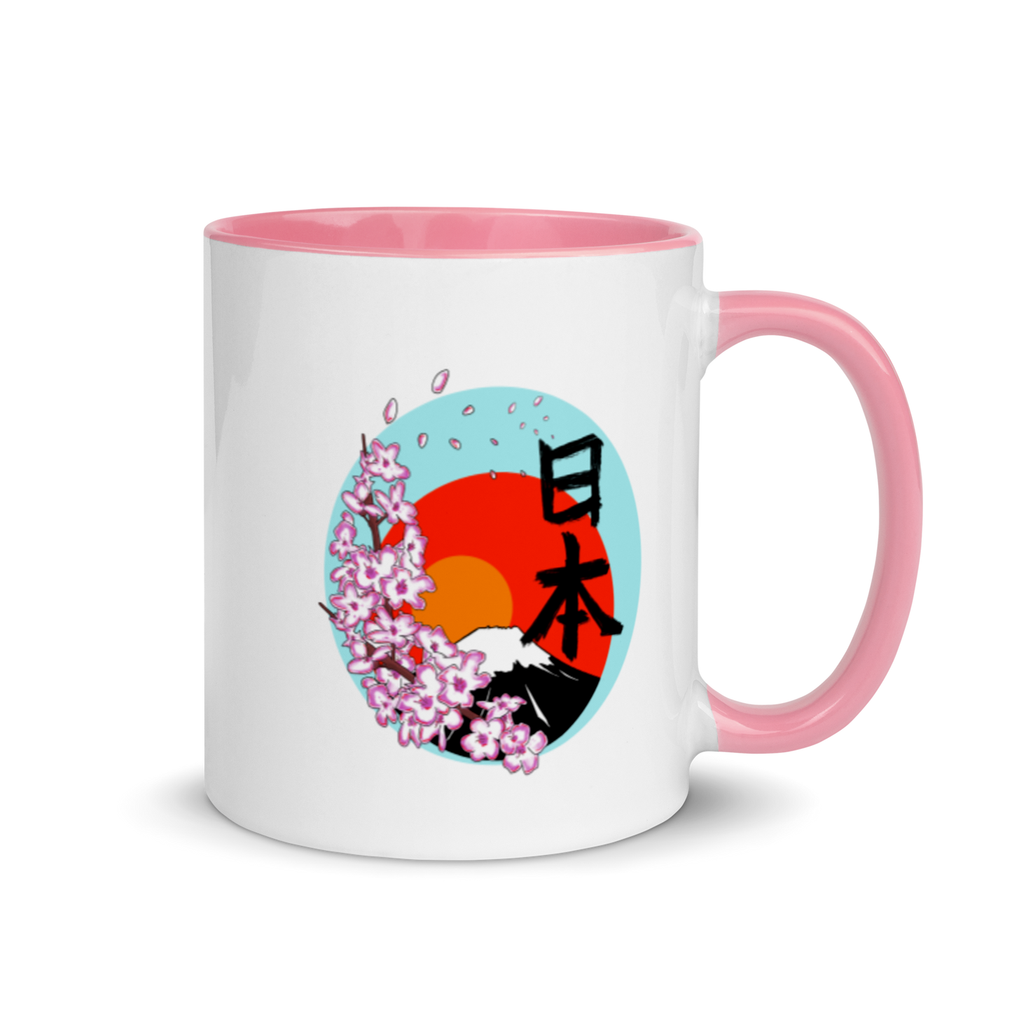 Mt Fuji Mug with Color Inside