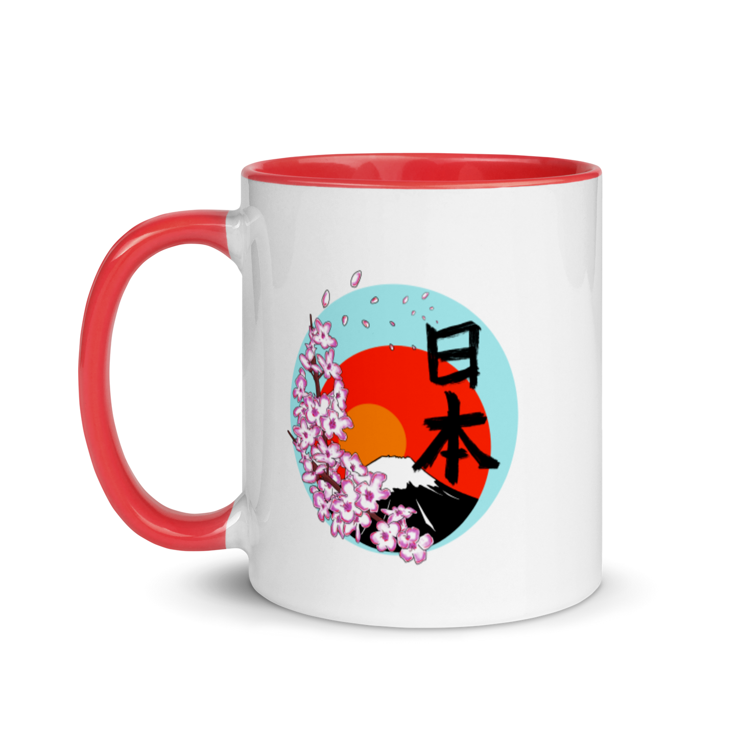 Mt Fuji Mug with Color Inside