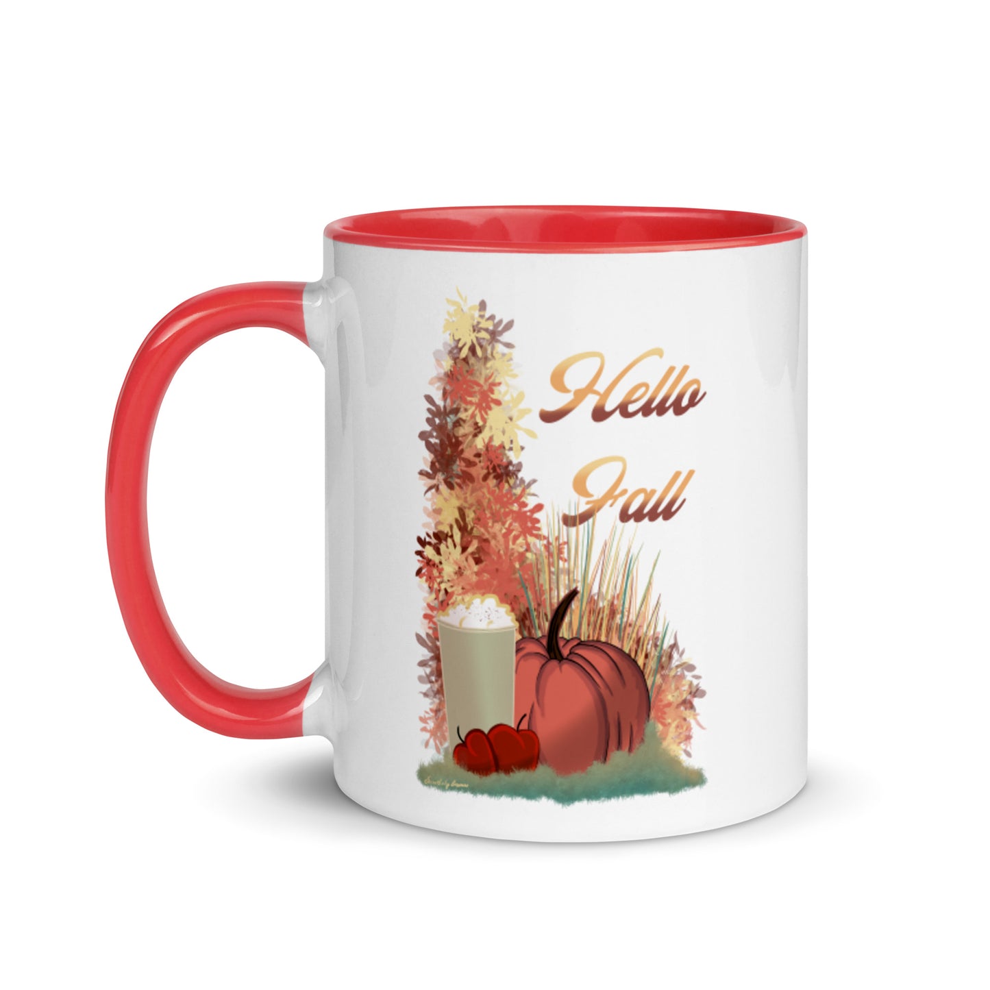 Hello fall Mug with Color Inside