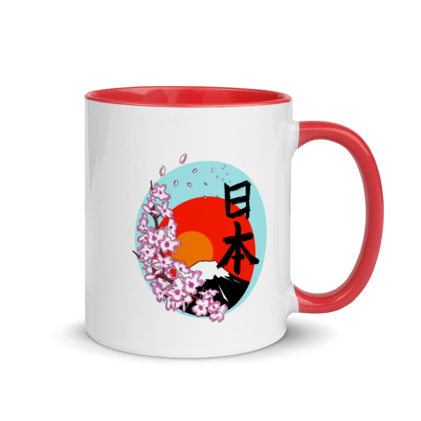 Mt Fuji Mug with Color Inside