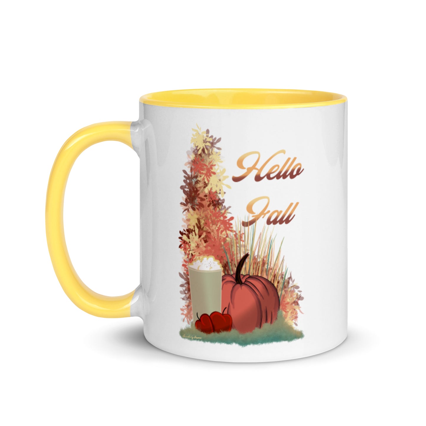 Hello fall Mug with Color Inside