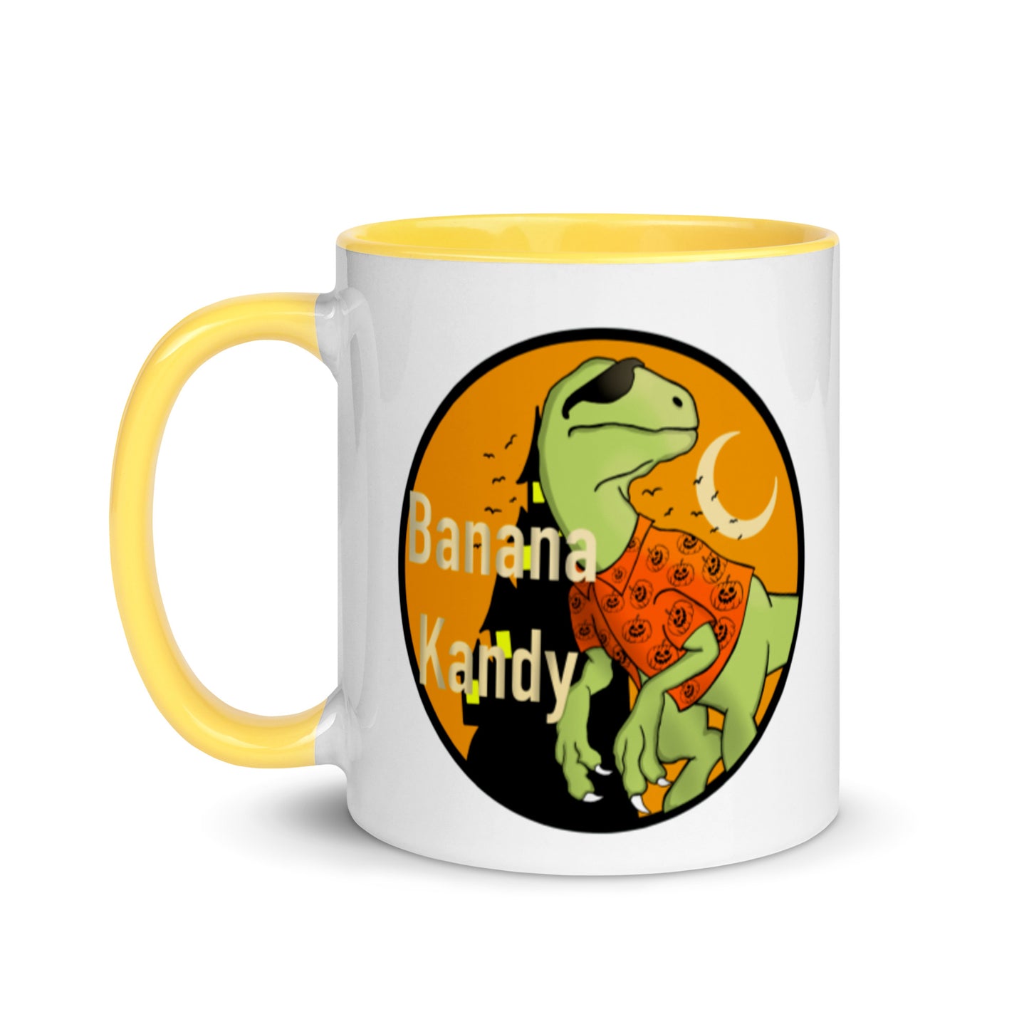 Fall Dino w/shades Mug with Color Inside