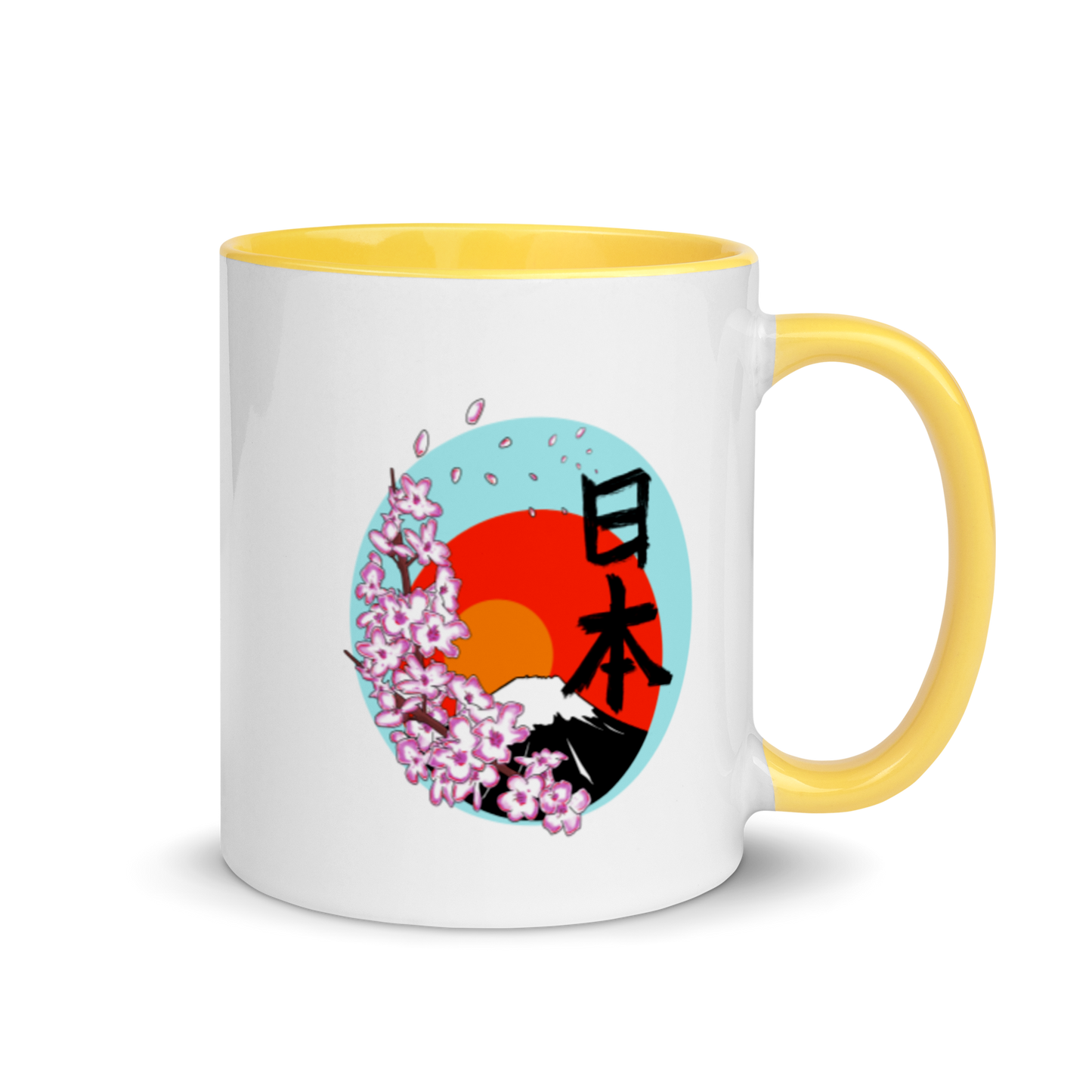 Mt Fuji Mug with Color Inside