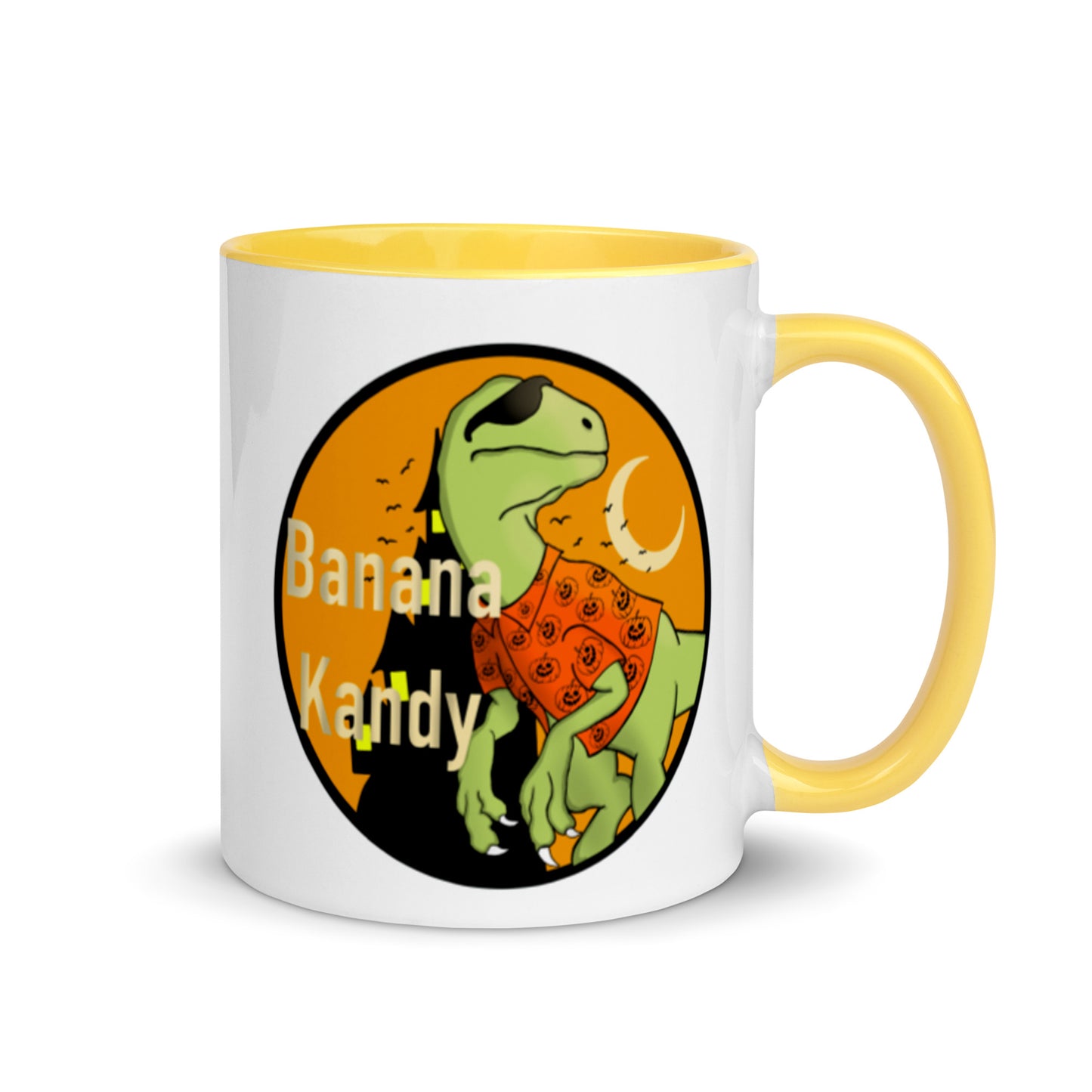 Fall Dino w/shades Mug with Color Inside